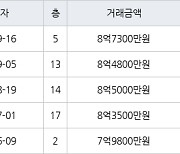 수원 매탄동 매탄위브하늘채 128㎡ 8억7300만원에 거래