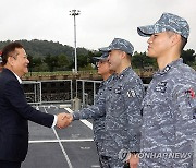 이상민 장관, 해군 제2함대 사령부 방문