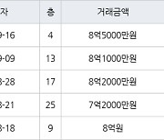 용인 동천동 동천마을현대2차홈타운 84㎡ 8억1000만원에 거래