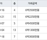 성남 금곡동 금곡청솔마을주공9단지 36㎡ 6억3500만원에 거래