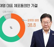 이재명 체포안 가결 “잘했다” 52.5%·“잘못했다” 38.8% [여론조사]