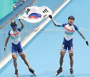 롤러 최광호, 남자 스프린트 1000m 금…정철원 은 동반입상 [항저우AG]