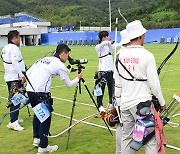 양궁,'대한민국과 북한의 16강전' [사진]