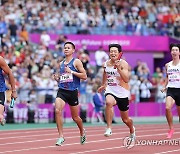 육상 남자 400ｍ 계주 예선 2위