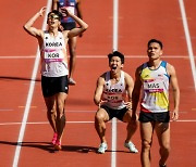 [MD항저우] '37년 만에 동메달' 한국 남자 400m 계주, 38초74로 '한국 신기록' 타이