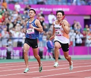 김국영 등 남자 400m 계주, 한국타이기록…37년 만에 동메달