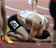 고승환, 남자 400ｍ 계주 3위로 결승선 통과