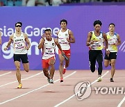 고승환, 남자 400ｍ 계주 3위로 결승선 통과