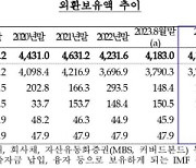 강달러+환율방어, 외환보유액 두달 연속 감소...세계 9위로 하락