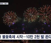 서울 하늘 수놓은 화려한 불꽃…이시각 여의도 한강공원