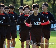 한국 축구대표팀 '화기애애'