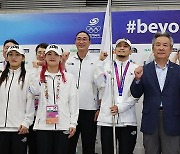 항저우 아시안게임 한국 선수단 귀국