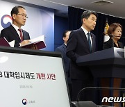 교육부,  2028 대학입시제도 개편 시안 브리핑