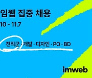 아임웹, 두 자릿수 경력 채용 실시…“합격자 전원 스톡옵션 지급”