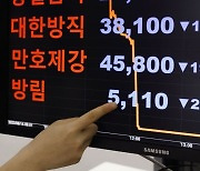 '이팔 전쟁' 충격에 코스닥 7개월 만에 800선 붕괴