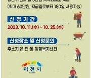 이천시, 2023년 농민기본소득 추가 신청·접수