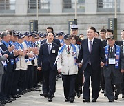 제73주년 장진호전투 기념행사… 尹, 현직 대통령 첫 참석