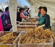 발길 이어지는 증평인삼 직거래 판매장