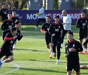 축구대표팀 '즐거운 훈련'