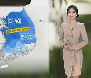 [날씨] 내일 구름 많고 일교차 커…주말 전국 비