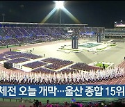 전국체전 오늘 개막…울산 종합 15위 목표