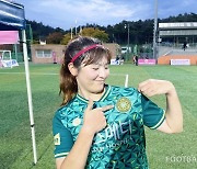 [K리그 퀸컵] 축구선수로 변신한 김포FC 직원 "퀸컵에 뛰는 게 목표였어요…지금처럼 행복축구 할게요"