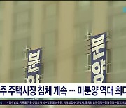 제주 주택시장 침체 계속.. 미분양 역대 최다