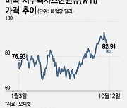 90달러 돌파하던 유가, 이·팔 전쟁에도 상승세 '주춤', 왜?