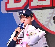 '자존심' 제대로 살려줬다! 두산, 1라운더 김택연과 3억 5000만원에 사인…신인 10명 계약 완료 [공식발표]