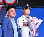 '3억5000만원' 신인 1~2순위 계약금 똑같다, 김택연 자존심 세워준 두산 '최고 대우'