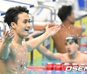 '아시아 챔피언' 백인철, 또 한국신기록 '우승'.. 전국체전 男 접영 50m 제패