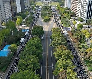 4주 만에 토요집회 재개한 교사들