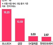 내달 MSCI 편입 기대… 포스코DX·금양으로 돈 몰려