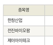 [fnRASSI]오늘의 상한가, 한창산업 30.0% ↑