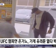 [와글와글] 전 UFC 챔피언 은가노, 가게 유리문 열다 박살 내