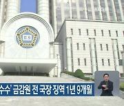 ‘옵티머스 금품 수수’ 금감원 전 국장 징역 1년 9개월