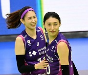 [포토] 김연경, 자신도 믿기지 않는 블로킹