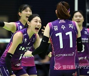 서브에이스, 기뻐하는 김연경