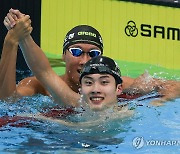 황선우, 자유형 100m 금메달 추가하며 4관왕