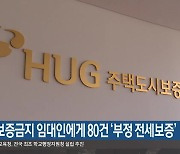 HUG, 보증금지 임대인에게 80건 ‘부정 전세보증’