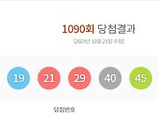 로또 1090회 1등 당첨지역 · 당첨번호 조회