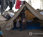 Israel Palestinians Gaza Tent Camp