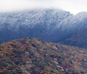 지리산 천왕봉에 올해 첫 상고대