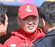 [MD포토] 김원형 'NC전 8승 8패, 오늘 앞서가보자'