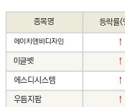 [fnRASSI]오늘의 상한가, 에이치앤비디자인 30.0% ↑