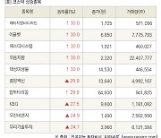 [fnRASSI]장마감, 코스닥 상승 종목(에이치앤비디자인 30.0% ↑)