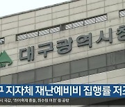 “대구 지자체 재난예비비 집행률 저조”