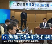 전북경찰청 국감…여야 ‘기강 해이·수사 공정성’ 질타