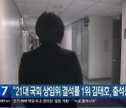 “21대 국회 상임위 결석률 1위 김태호, 출석률 최하위 안철수”