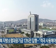 전북 지방소멸대응기금 13%만 집행…“적극 사용해야”